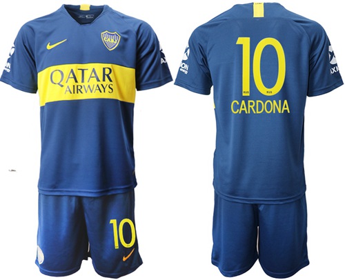 Boca Juniors #10 Cardona Home Soccer Club Jersey
